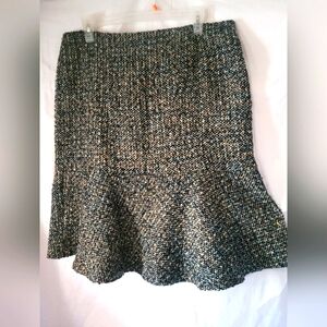 Talbots Black and Gray Tweed A-Line Skirt (19)